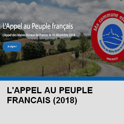 Image illustrative - L'appel au peuple Français (2018) - Ouvre dans un nouvel onglet le fichier