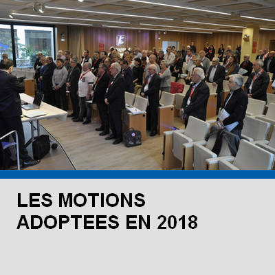 Image illustrative - Les motions adoptées en 2018 - Ouvre dans un nouvel onglet le fichier