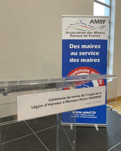 2023 - Pupitre lors de la cérémonie de la remise des médailles - Michel Fournier