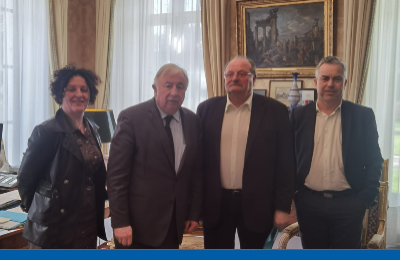 Image mise en avant - Michel Fournier, président de l'AMRF, rencontre Gérard Larcher, président du Sénat