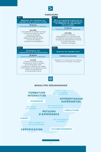 Plaquette de présentation - Diplôme d'établissement - DERUMAC - Ruralité & mandat communal - Une formation diplômante pour les élus ruraux